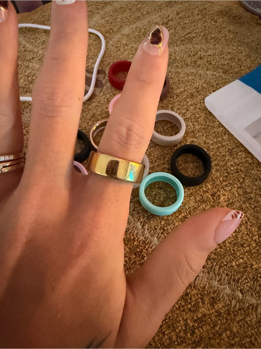 Yellow Gold Oura Ring size 8